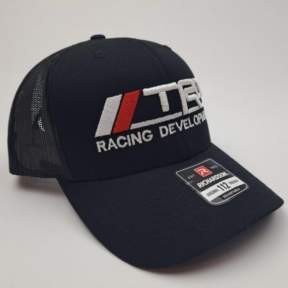 Tacoma Tundra JDM Toyota TRD Richardson 112 Trucker Mesh Snapback Hat Cap Black main image 4